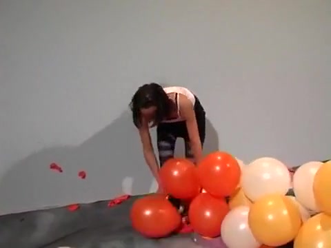 Balloons blow to pop
