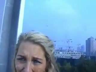 German slut gets a huge cumshot facial after sucking me