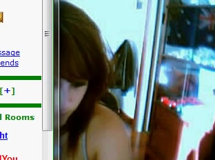 Angel Trying to selflick her nips on Chatroulette