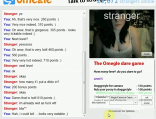 Angel plays my version of the Omegle game