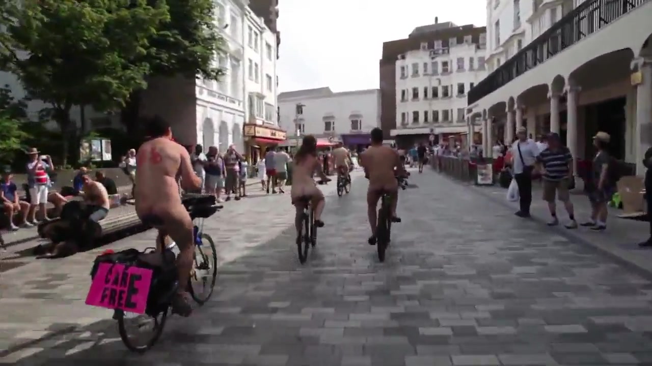 World naked Bike ride 2014 Brighton