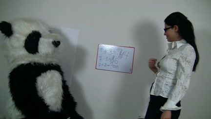 Hawt teacher for slutty Panda bear