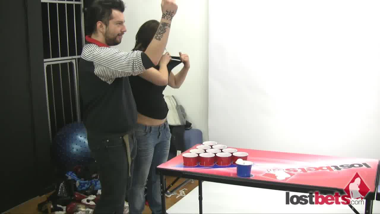 Strip Beer Pong with Franco Holly Dick and Zayda