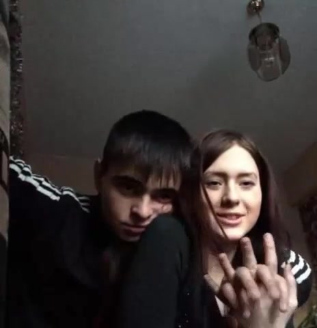 Russian couple have a great