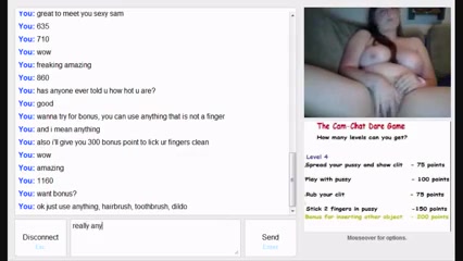 Sexy big boobs sam plays the omegle game