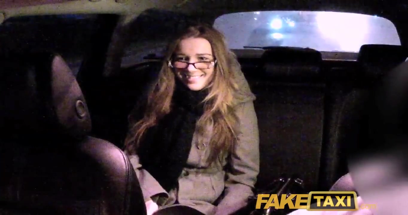 FakeTaxi: Girl with glasses copulates for rent cash