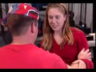 Gullible Caring college girl  Redhead Satisfies His Urges !