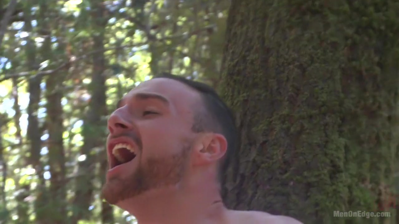 Officer Bullet - Ass fucked and edged in the middle of the woods