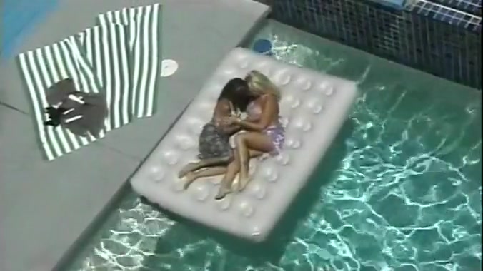 Busty Lesbian Pornstars in the Pool
