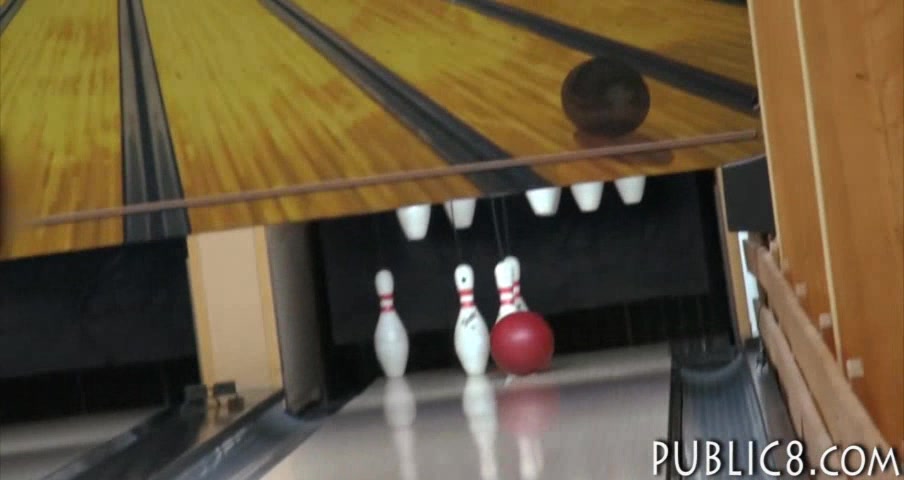 Czech slut fucked in the bowling alley in exchange for money