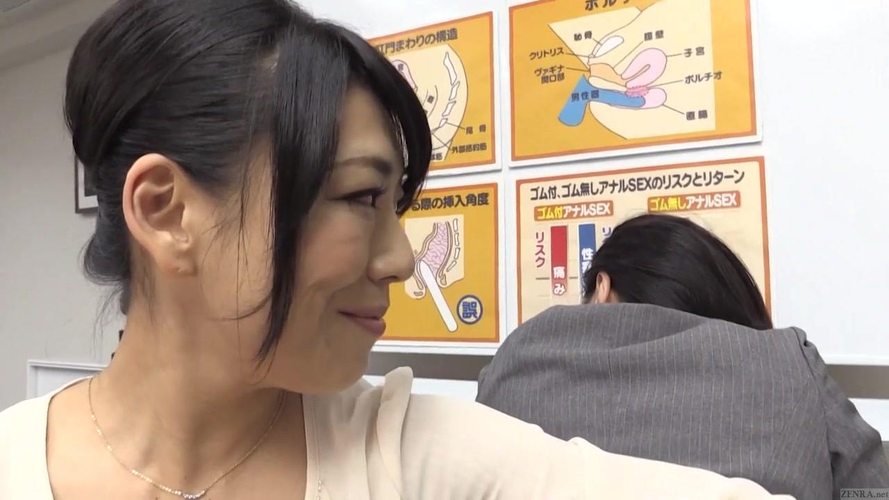 Subtitled bizarre Japanese anal sex preparation seminar HD