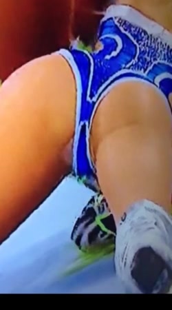 Lana perry wardrobe malfunction at wwe money in the bank