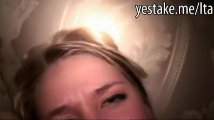 Super cute golden-haired GF receives 1st time anal drilled by her BF
