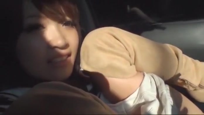 Exotic Japanese chick Erika Kashiwagi in Horny Car, High Heels JAV movie