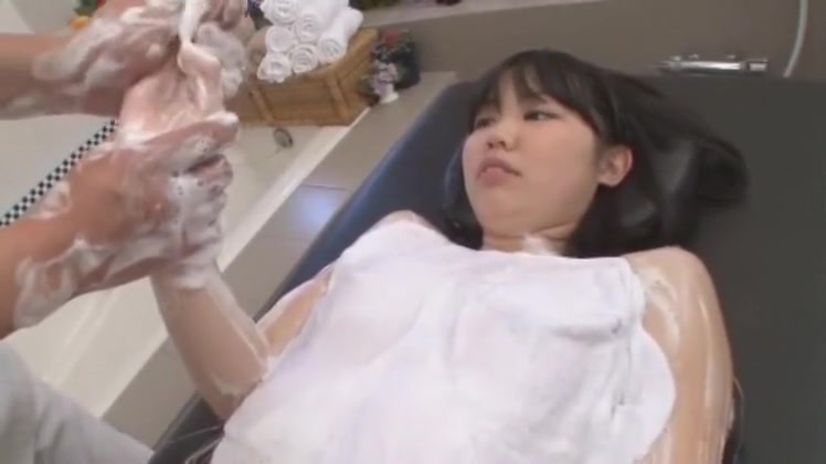 Horny Japanese chick Riona Minami in Amazing Showers JAV movie