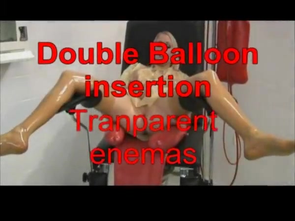 Doule balloon insertion  transparent enemas
