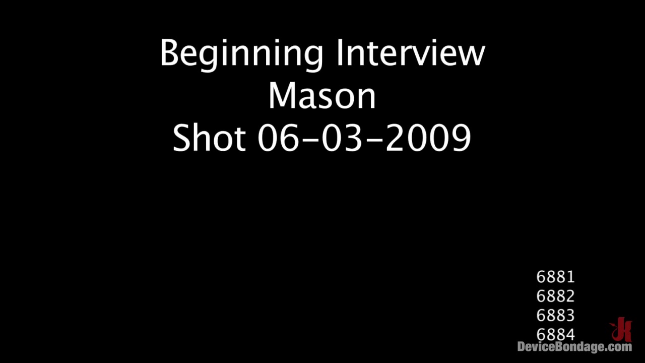 Mason in Mason Former Track StarCurrent bondage slut - DeviceBondage