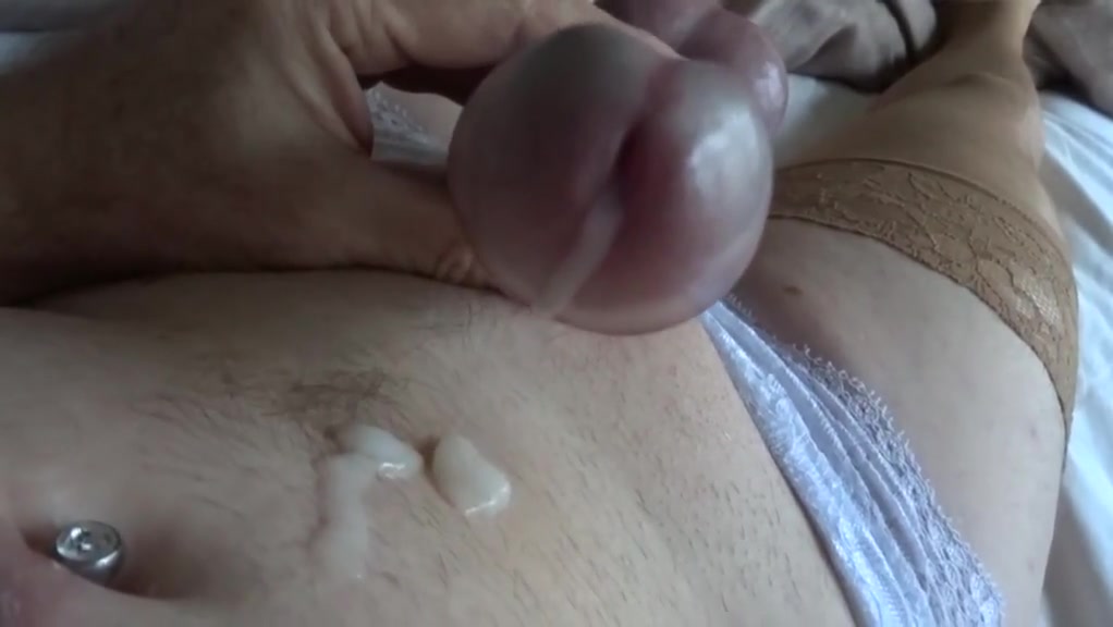 Cock and balls ring wank slow motion