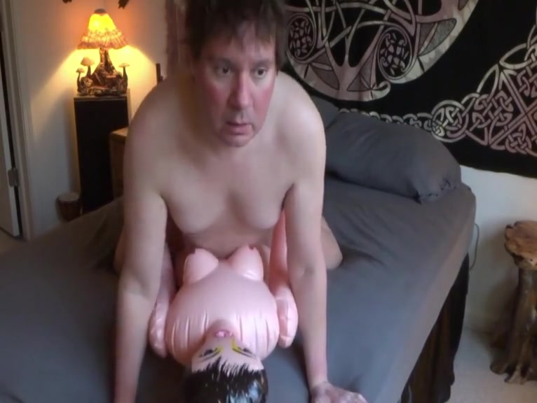 Fucked my blowup sex doll flat