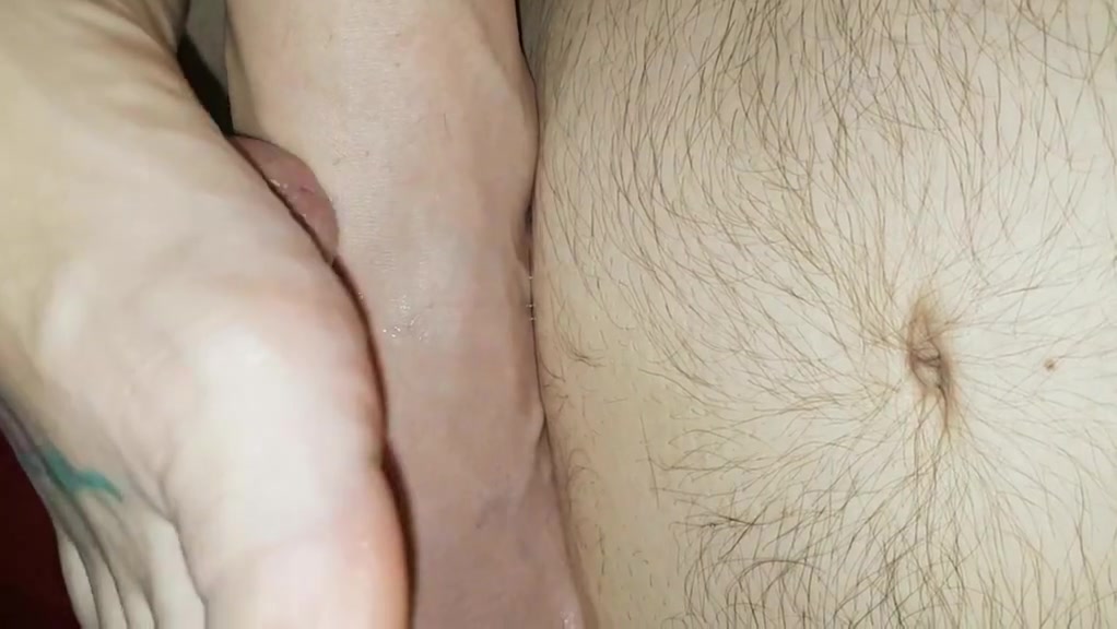 Foot job from scottish wife