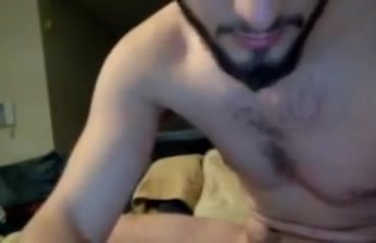 Gorgeous boy cums all over his chest very hot round ass