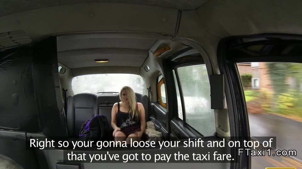 British blonde bbw anal banged in fake taxi