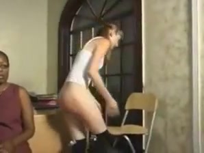 School girls getting spanked