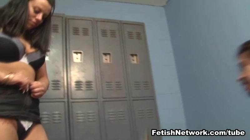 Licking, sucking and biting in the locker room